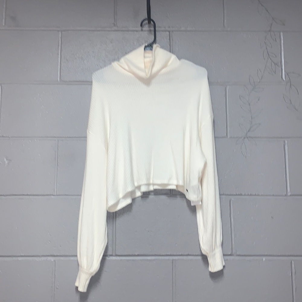 White turtle neck